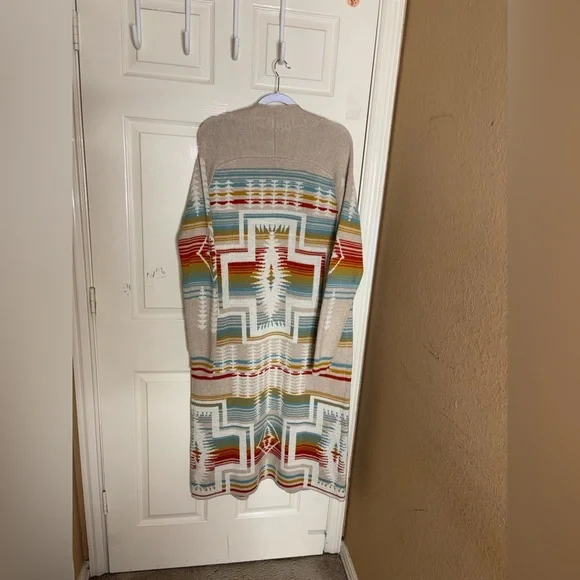 PENDLETON WOMEN'S HARDING PACIFIC DUSTER SWEATER LARGE​ - Picture 9 of 12